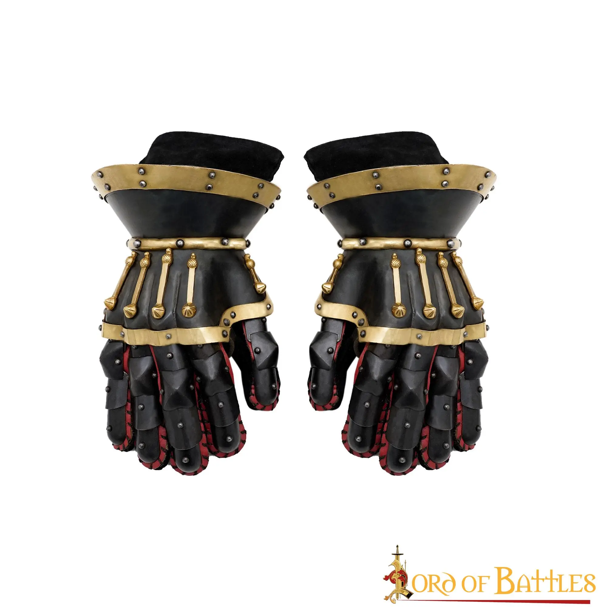 Medieval Black Baron 14th Century Hourglass Gauntlets 16 Gauntlets - Image 2