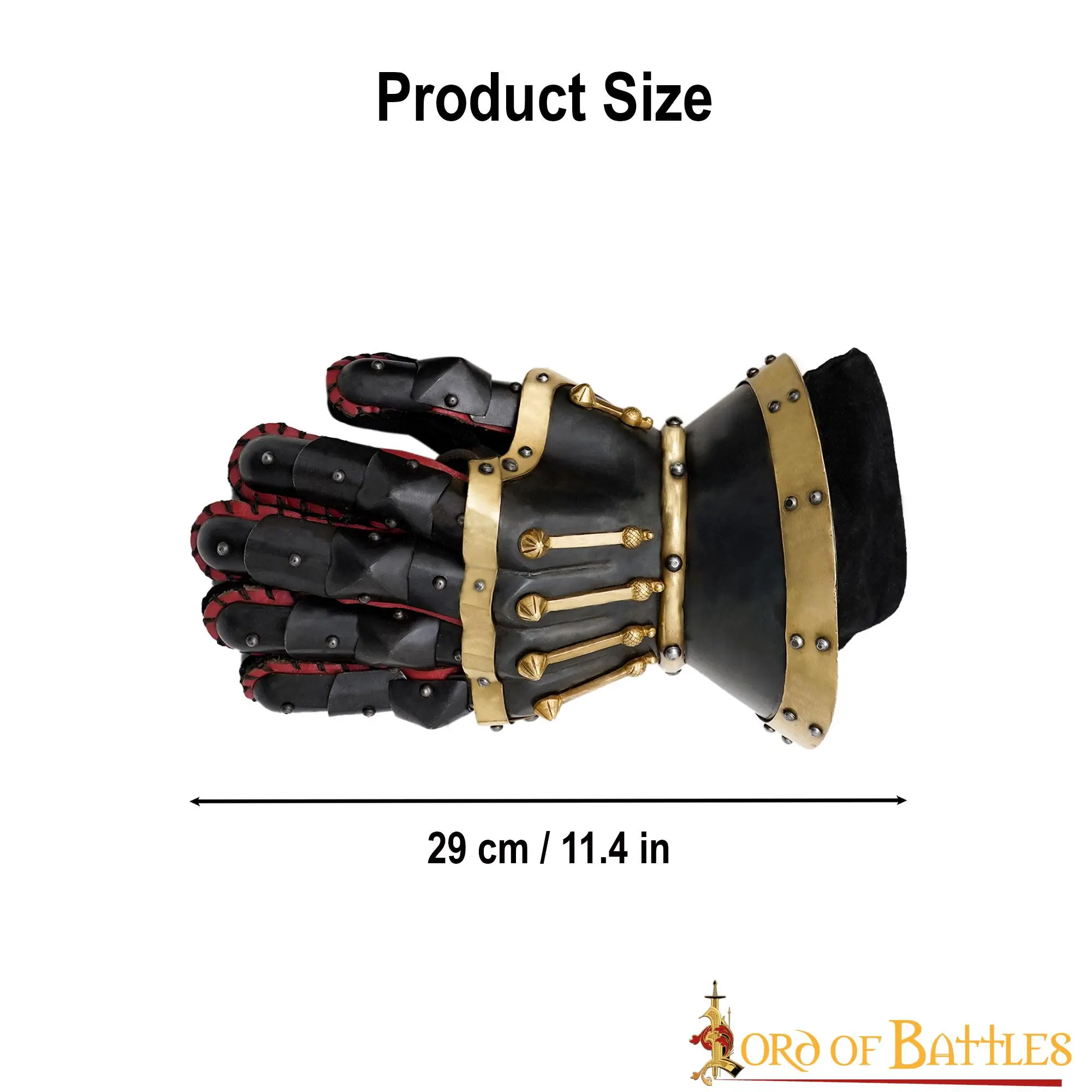 Medieval Black Baron 14th Century Hourglass Gauntlets 16 Gauntlets - Image 3