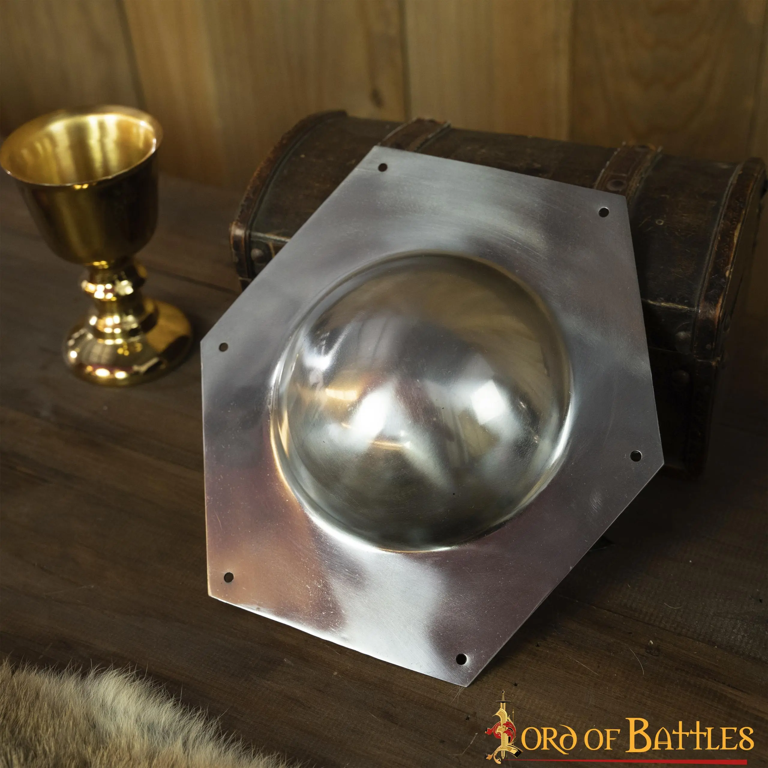 Roman Shield Boss For Rectangular Scutum Handmade Steel Umbo - Image 4