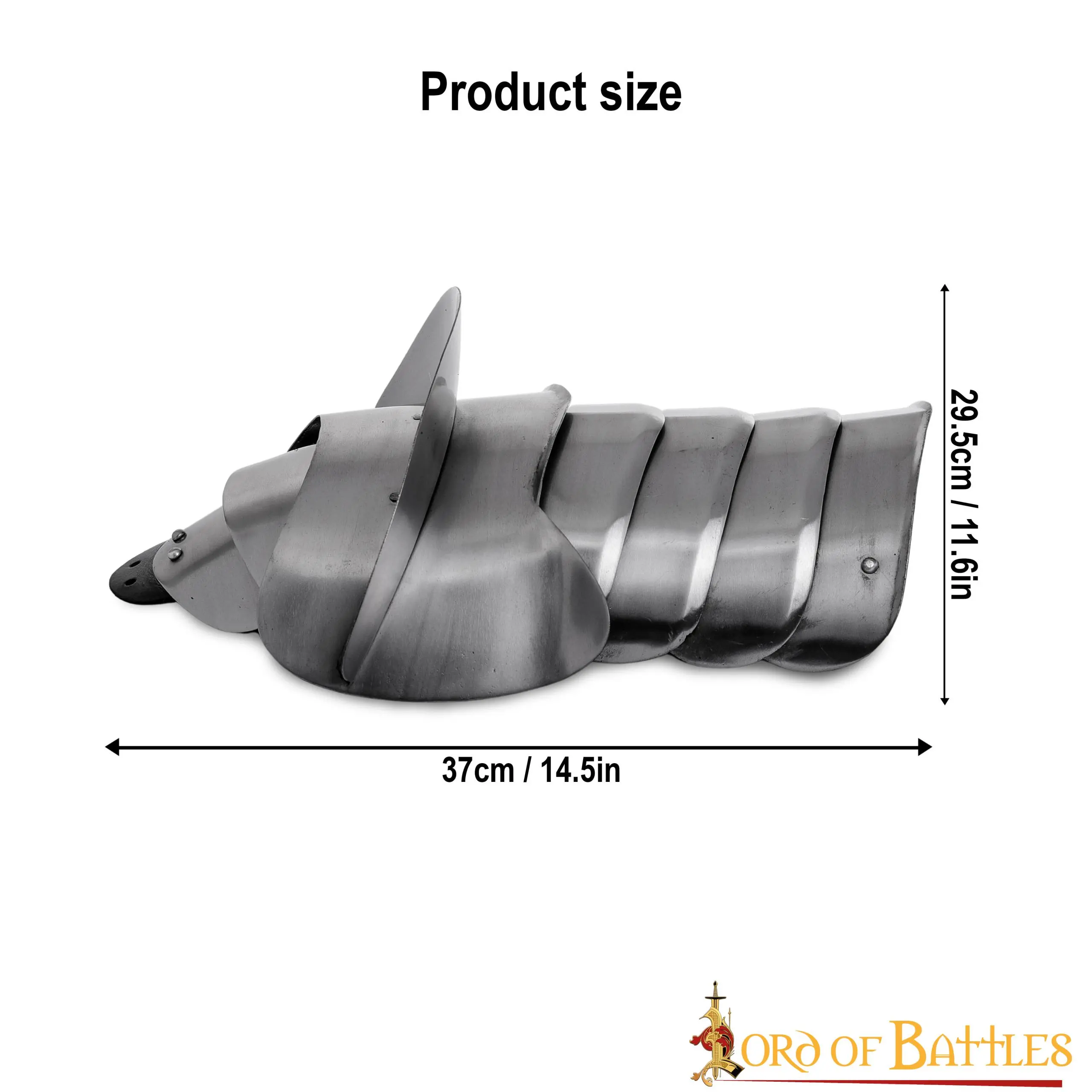 Fantasy Knight Pauldrons With Blade Breakers 18 Gauge - Image 4