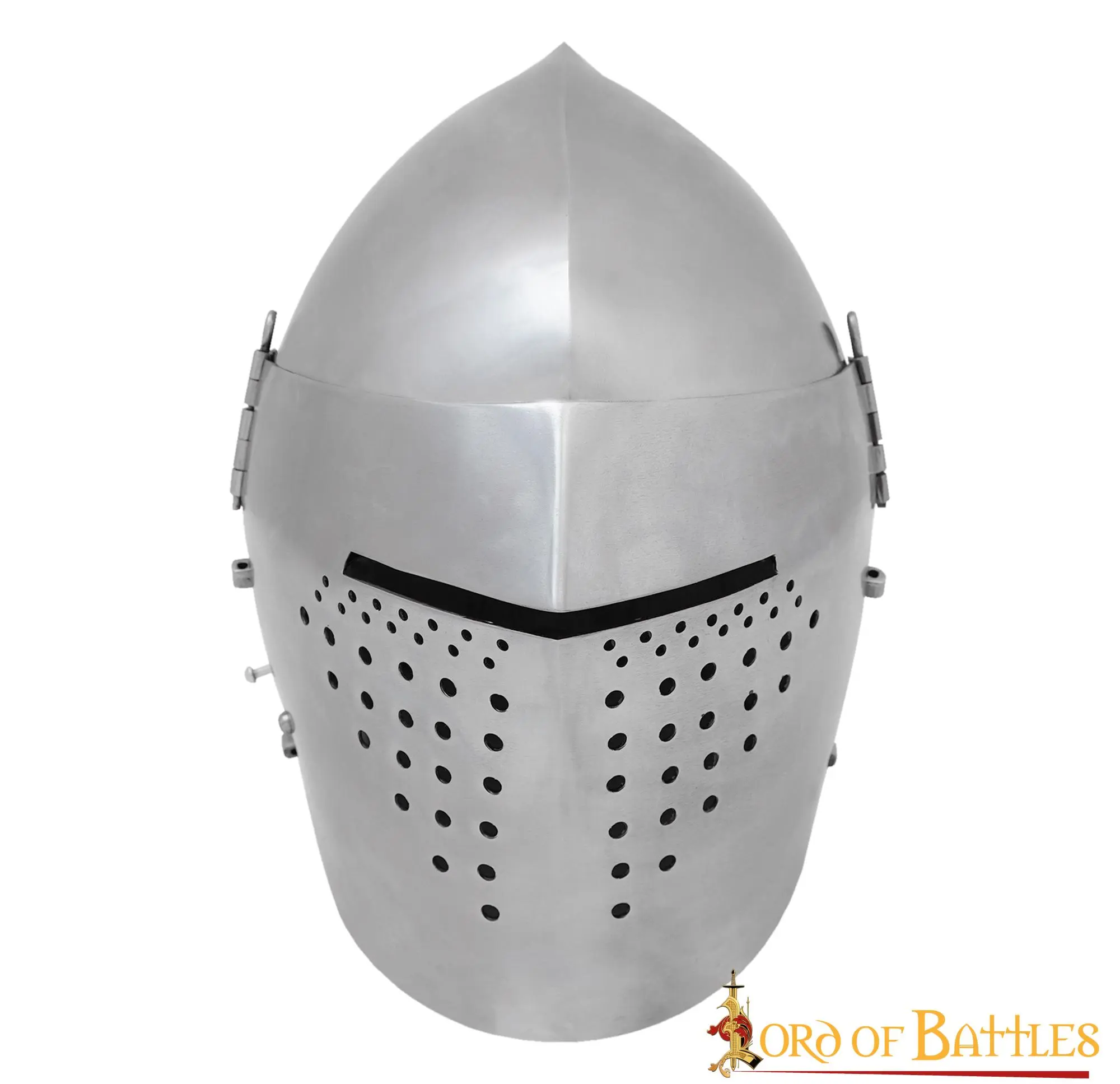 Late Medieval Full Visor Bascinet Helmet 14 Gauge