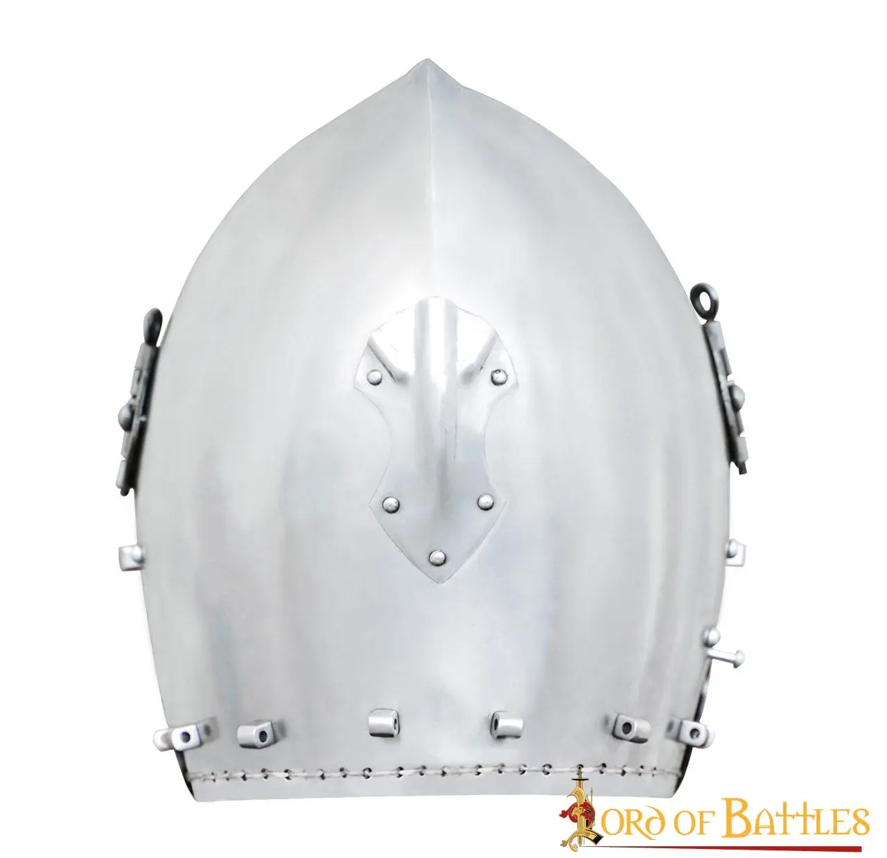 Late Medieval Full Visor Bascinet Helmet 14 Gauge - Image 5