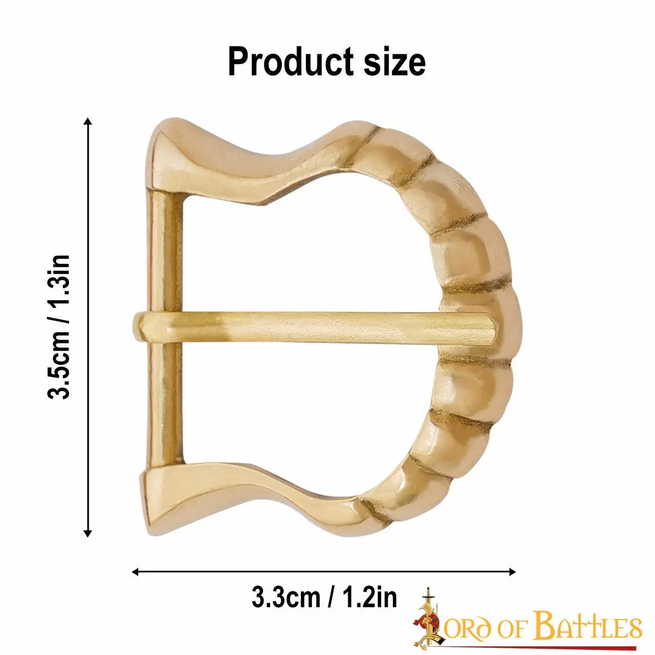 Medieval Solid Brass Buckle - Image 3