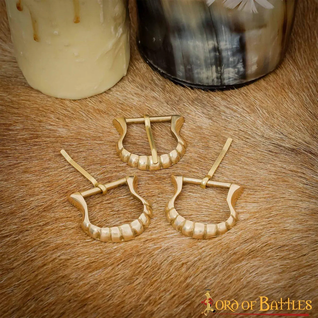 Medieval Solid Brass Buckle - Image 4