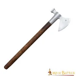 Late Medieval Hammer Axe With Hand Forged Carbon Steel Head