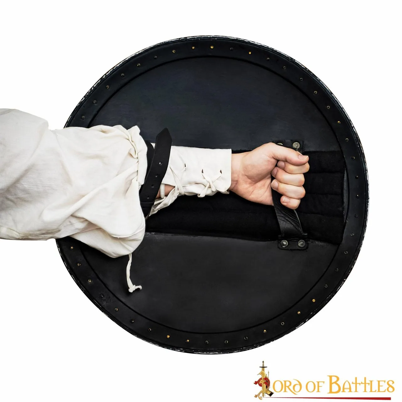 Handmade Rodella Steel Round Shield SCA Reenactments And Décor - Image 2