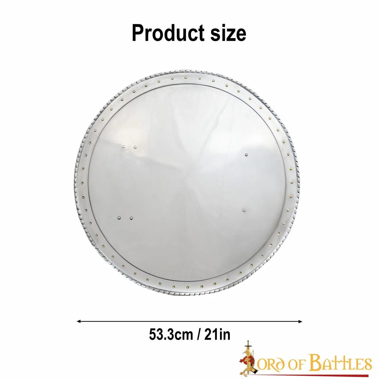 Handmade Rodella Steel Round Shield SCA Reenactments And Décor - Image 3