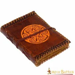 Handmade Journal With Celtic Spiral Design Genuine Leather Book Notes