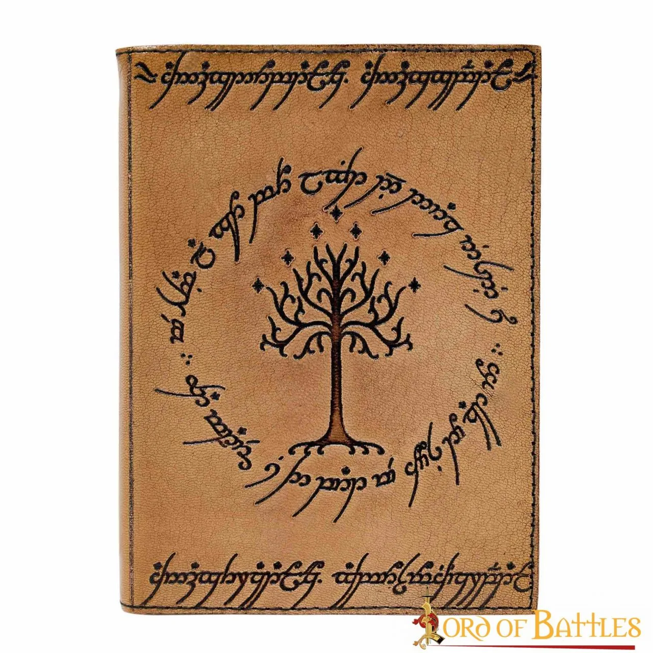 Tree Of Gondor Embossed Leather Journal With Natural Pages - Image 2
