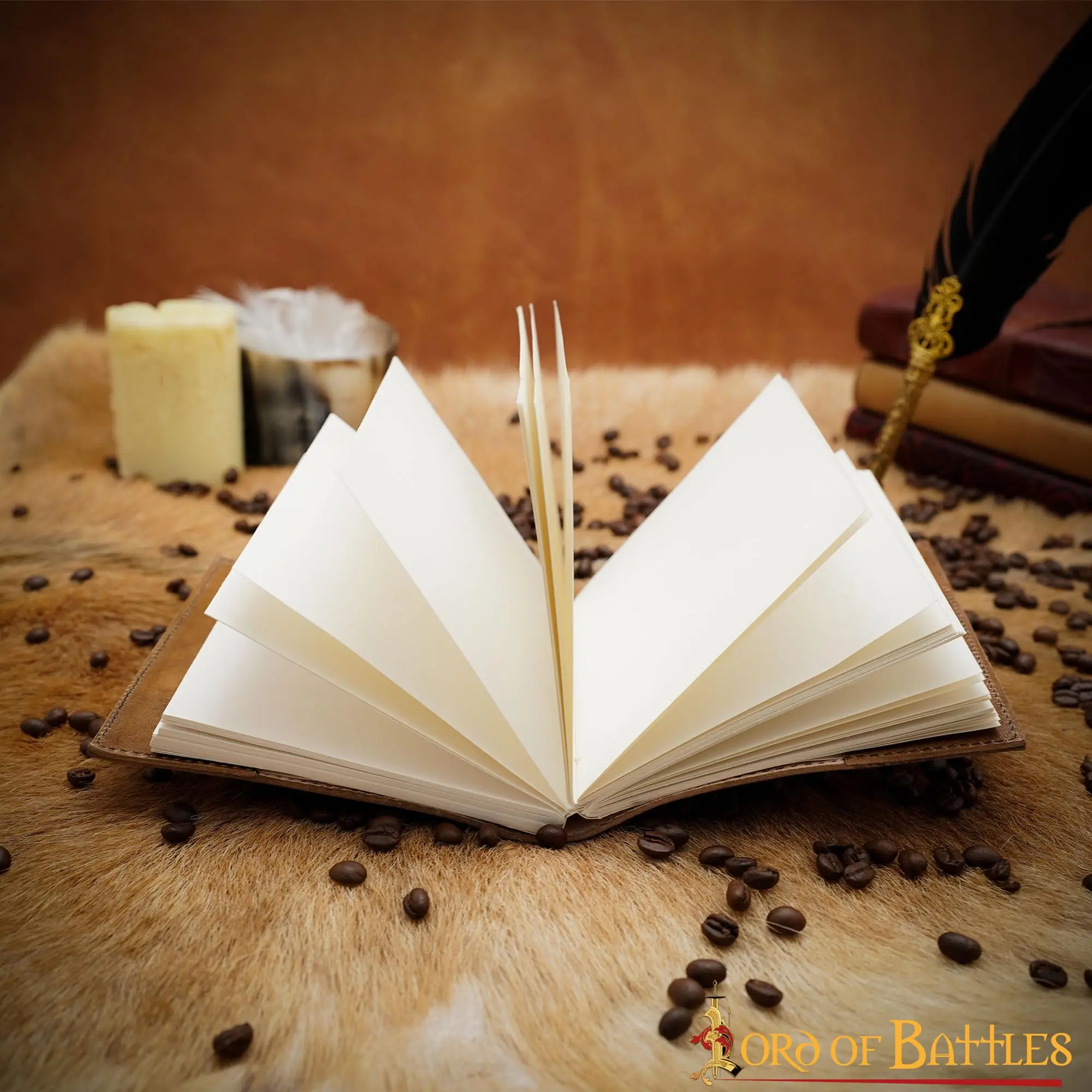 Tree Of Gondor Embossed Leather Journal With Natural Pages - Image 6