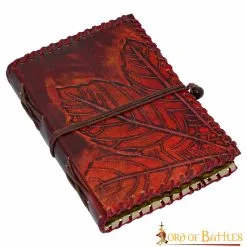 Handmade Fantasy Journal With Embossed Leaf Design Genuine Leather Diary Notes