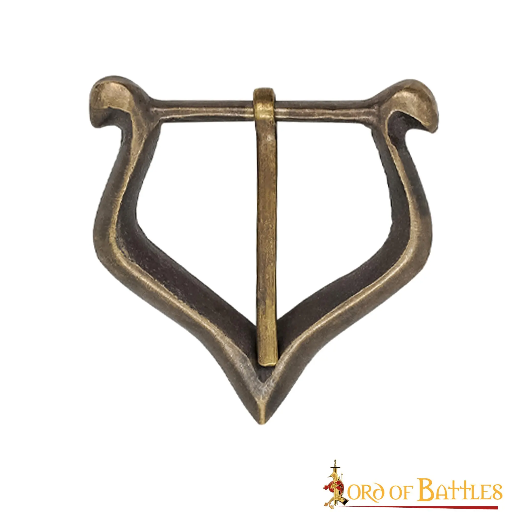 Late Medieval Antique Brass Belt Buckles Set Of 3 Functional Belt Accessory - Image 2