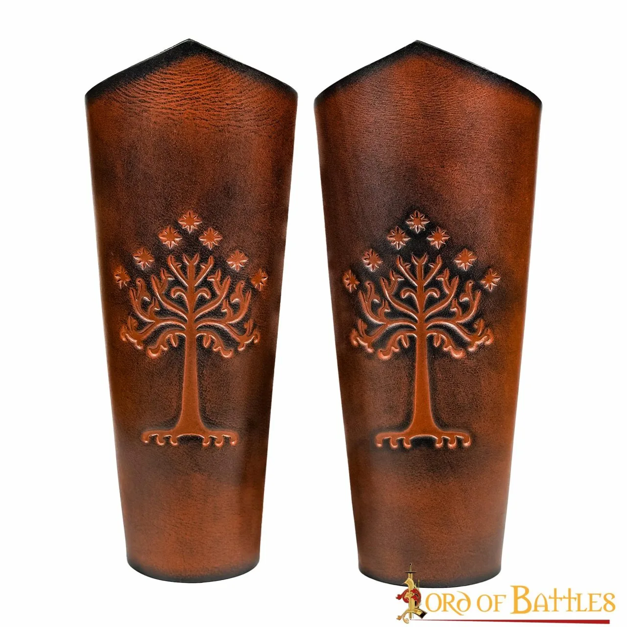 Genuine Leather Large Bracers For The Men Of Middle Earth - Image 2