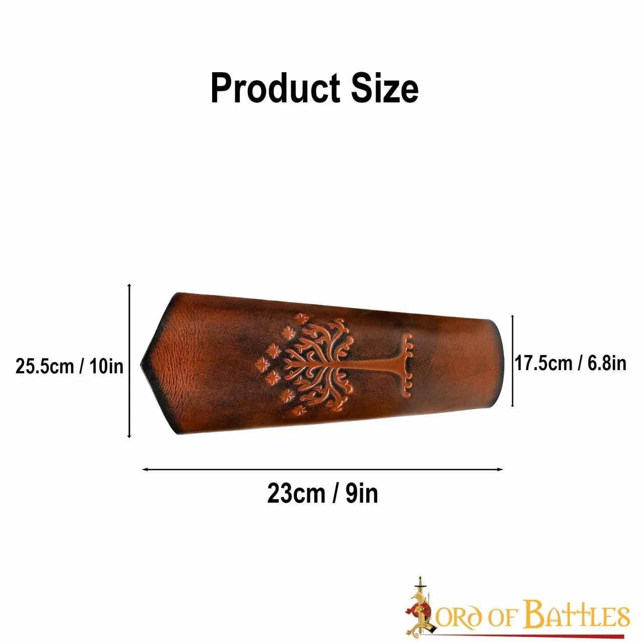 Genuine Leather Large Bracers For The Men Of Middle Earth - Image 4