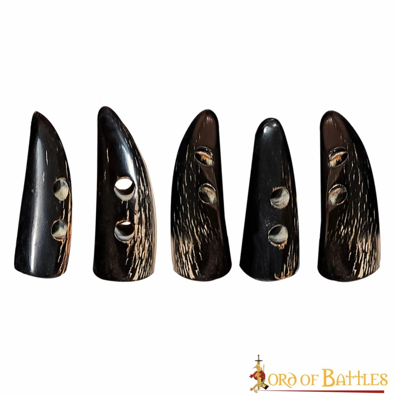 Medieval Genuine Horn Toggles Set Of 5