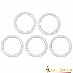 Nickle Coated Steel Ring Set Of 5 1.5inches