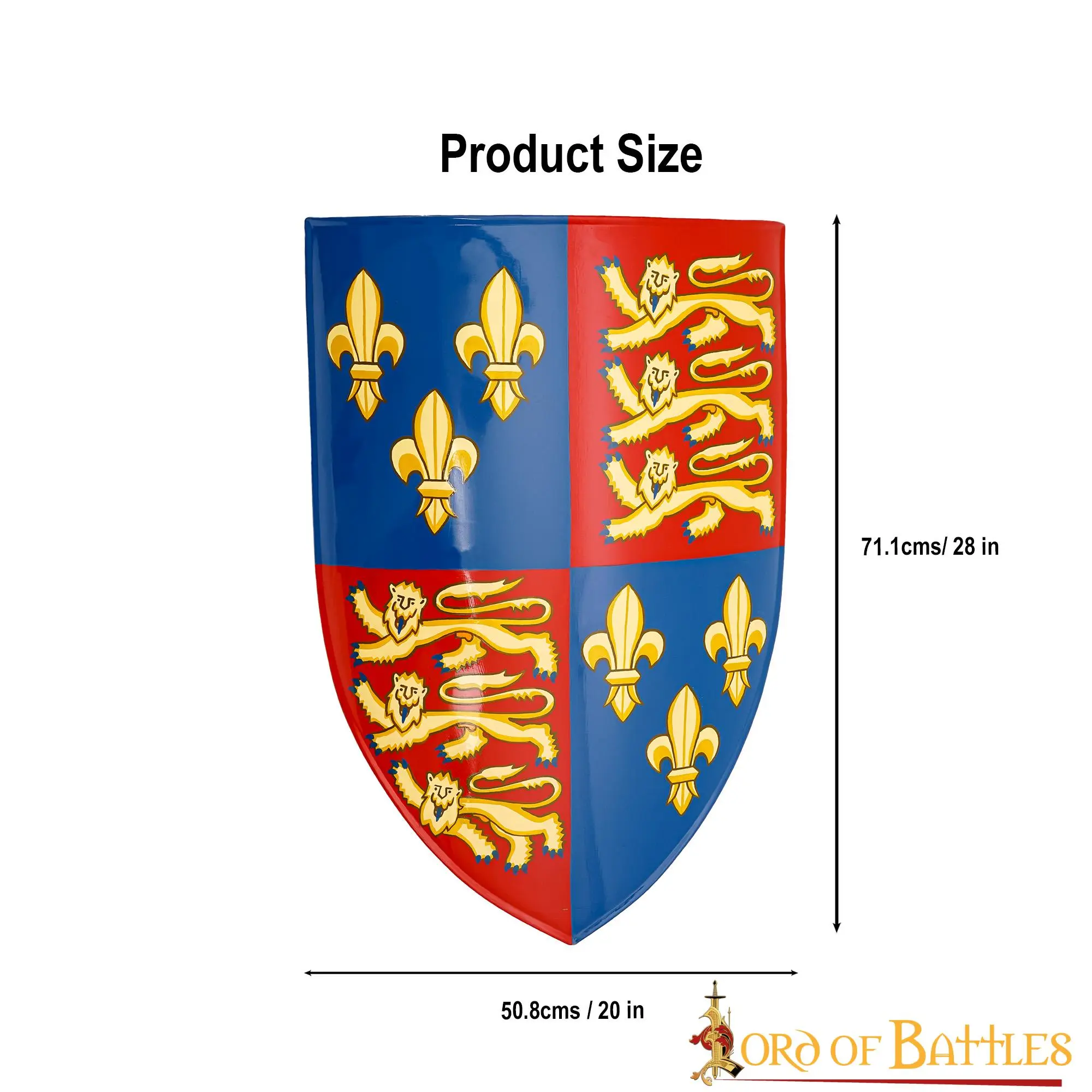King Henry IV Shield Royal Coat Of Arms Decorative Shield - Image 3