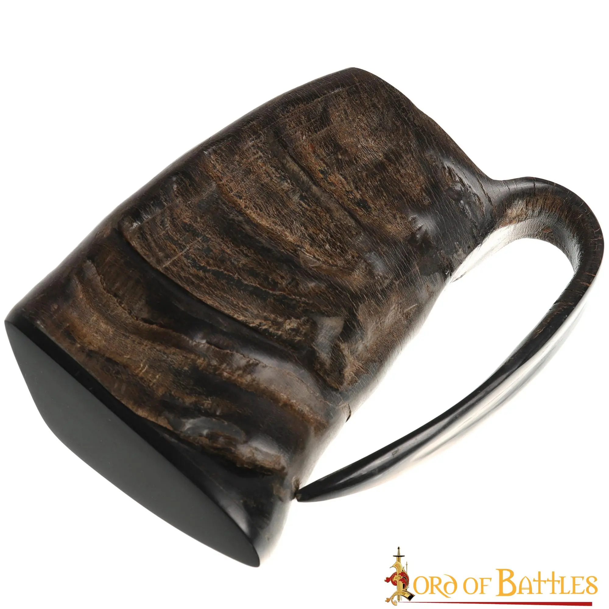 Medieval Viking Horn Tankard Beer Mug Handcrafted Genuine Buffalo Horn - Image 2