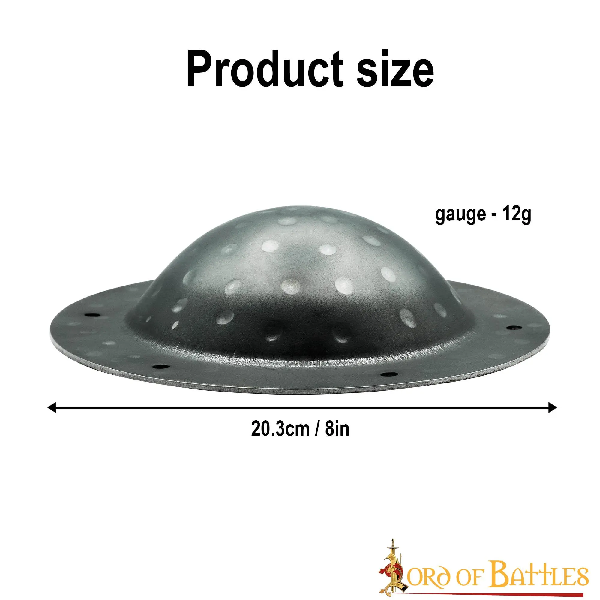 Rustic Functional Steel Umbo For Viking Or Celtic Shields - Image 3