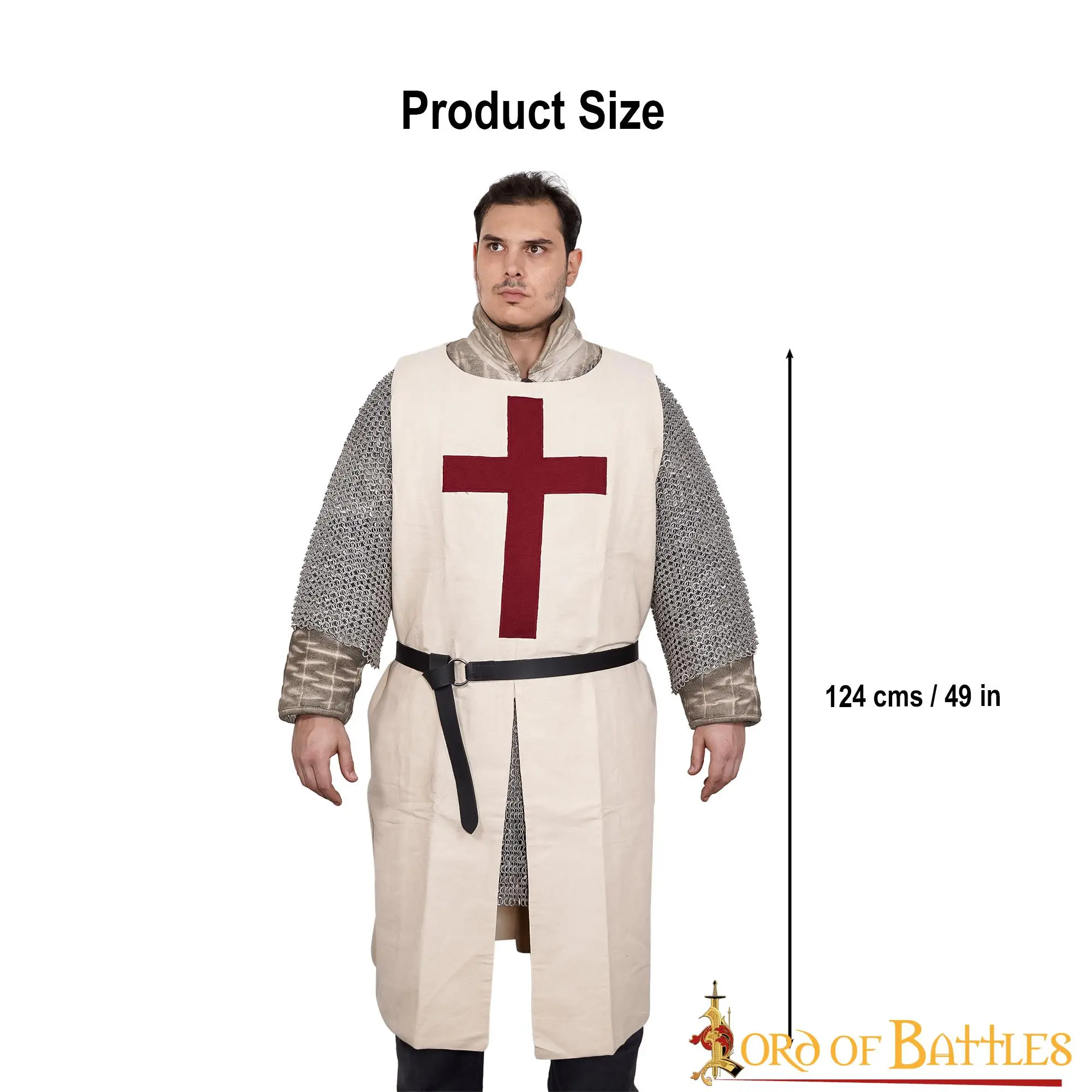 Medieval Crusader Knight Canvas Cotton Tabard - Image 3