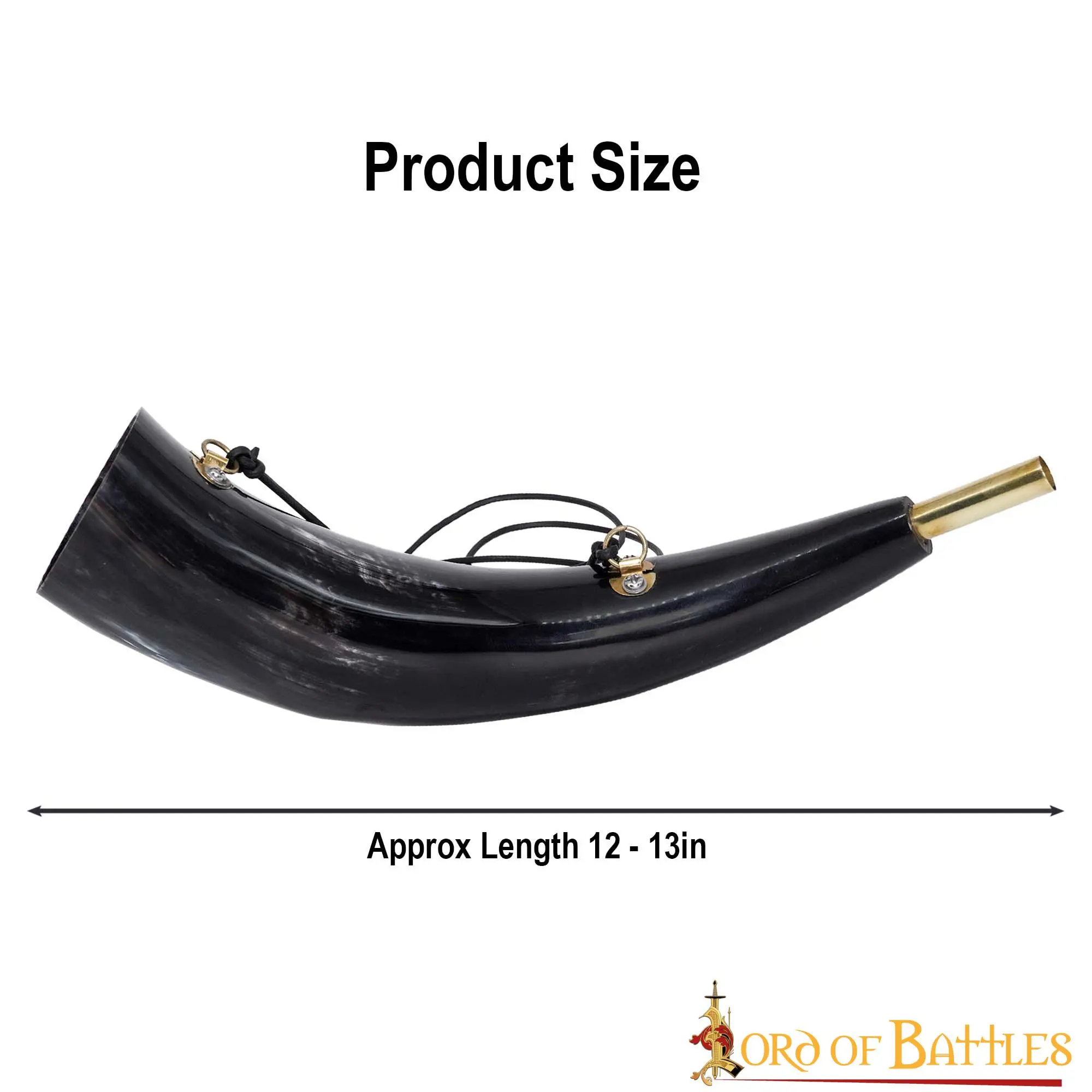 Medieval Viking Fully Functional Bigul Handcrafted Genuine Ox Horn - Image 3