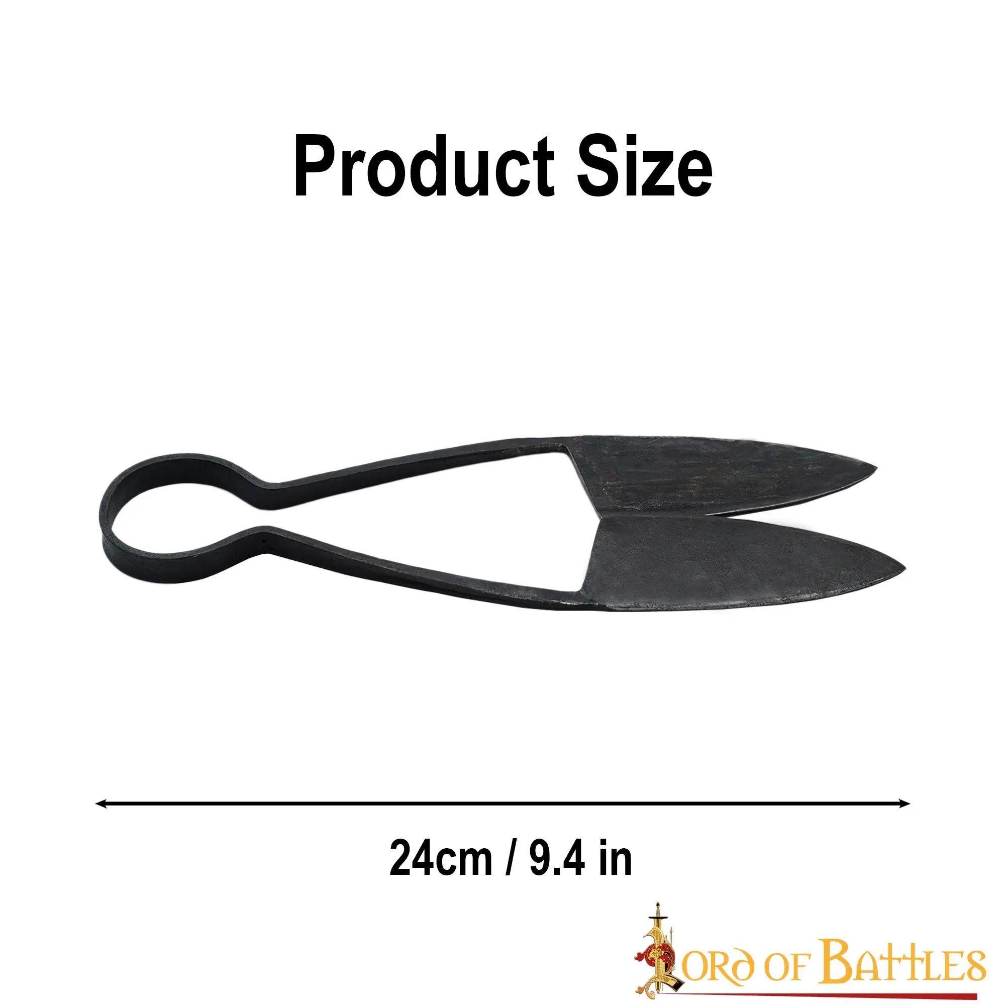 Early Medieval Hand Forged Iron Scissors Fully Functional Accessory - Image 3