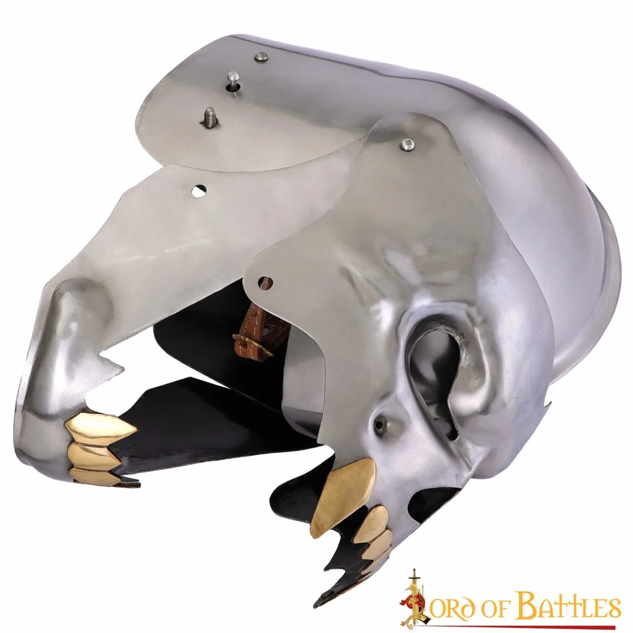 Demonic Skull Terrifying Fantasy Helmet With Leather Liner For LARP & Cosplay - Image 2