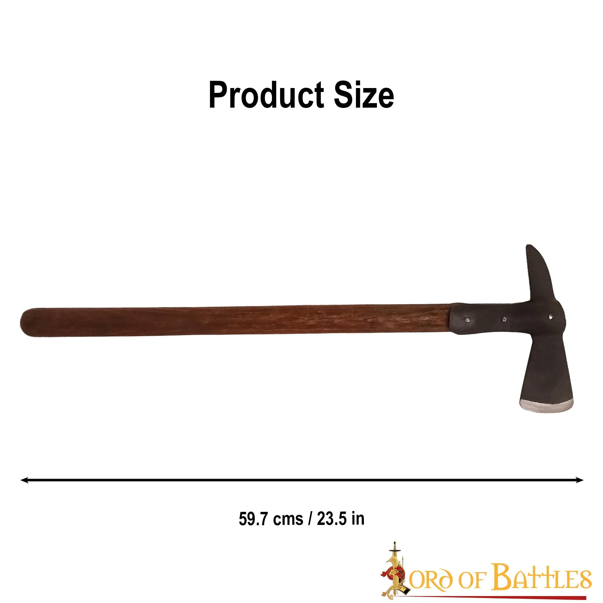 Pirate Boarding Axe With Hand Forged Carbon Steel Head - Image 3