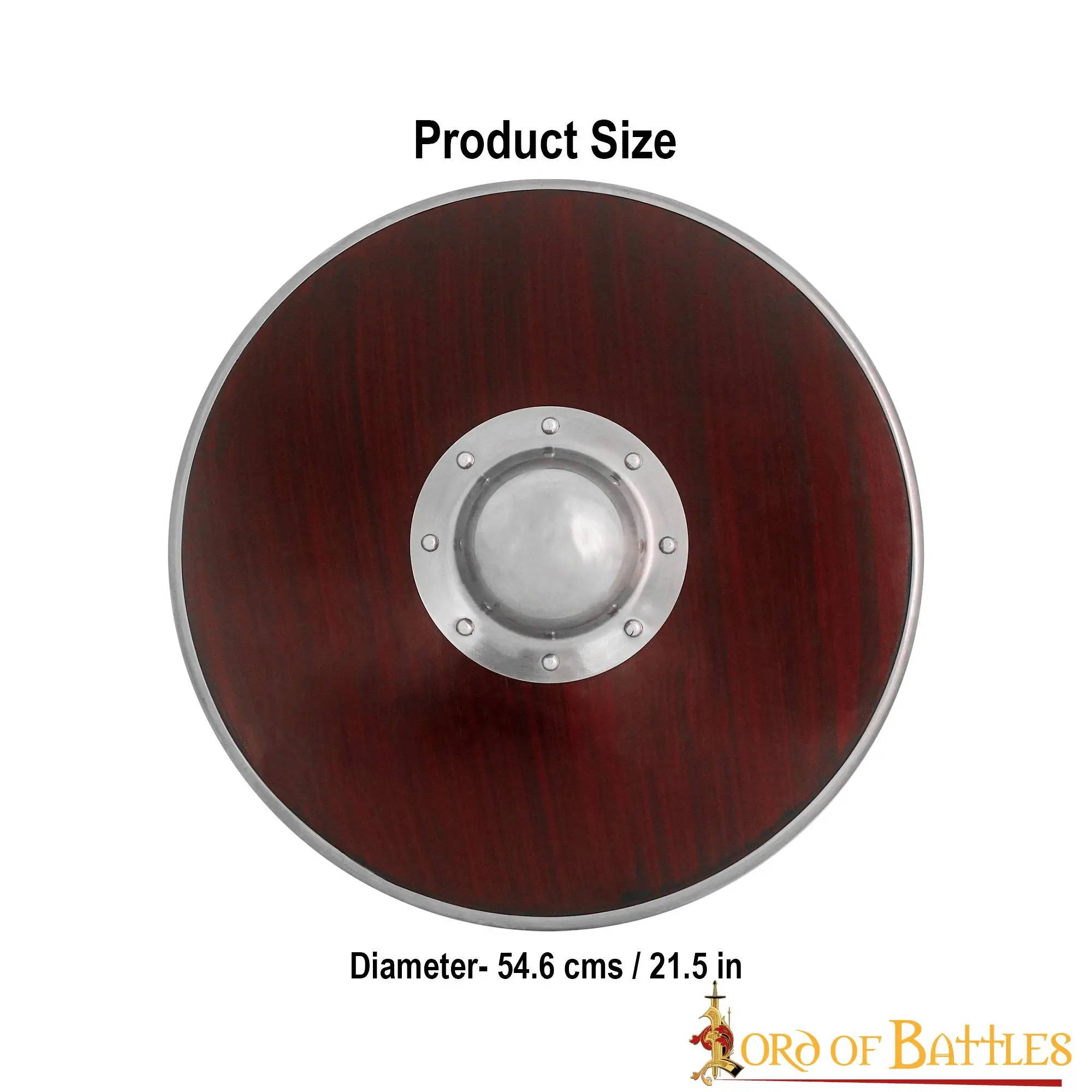 Viking Wooden Round Shield Handmade And Fully Functional - Image 3