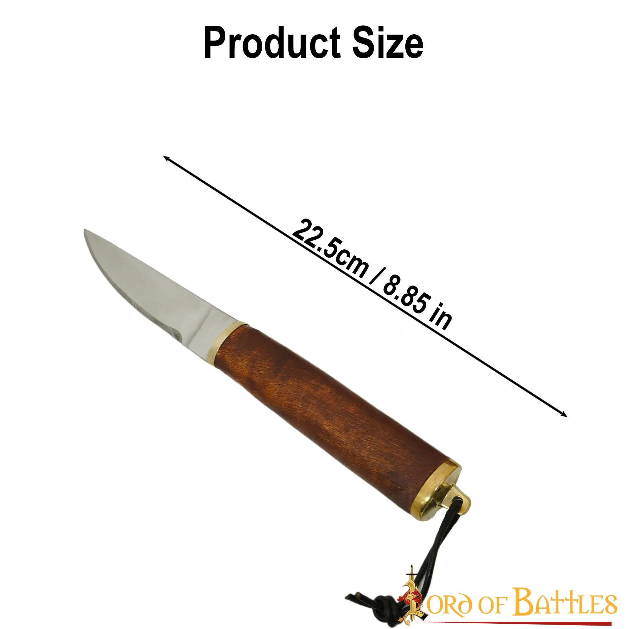 Authentic Viking Knife With Genuine Leather Sheath - Image 3