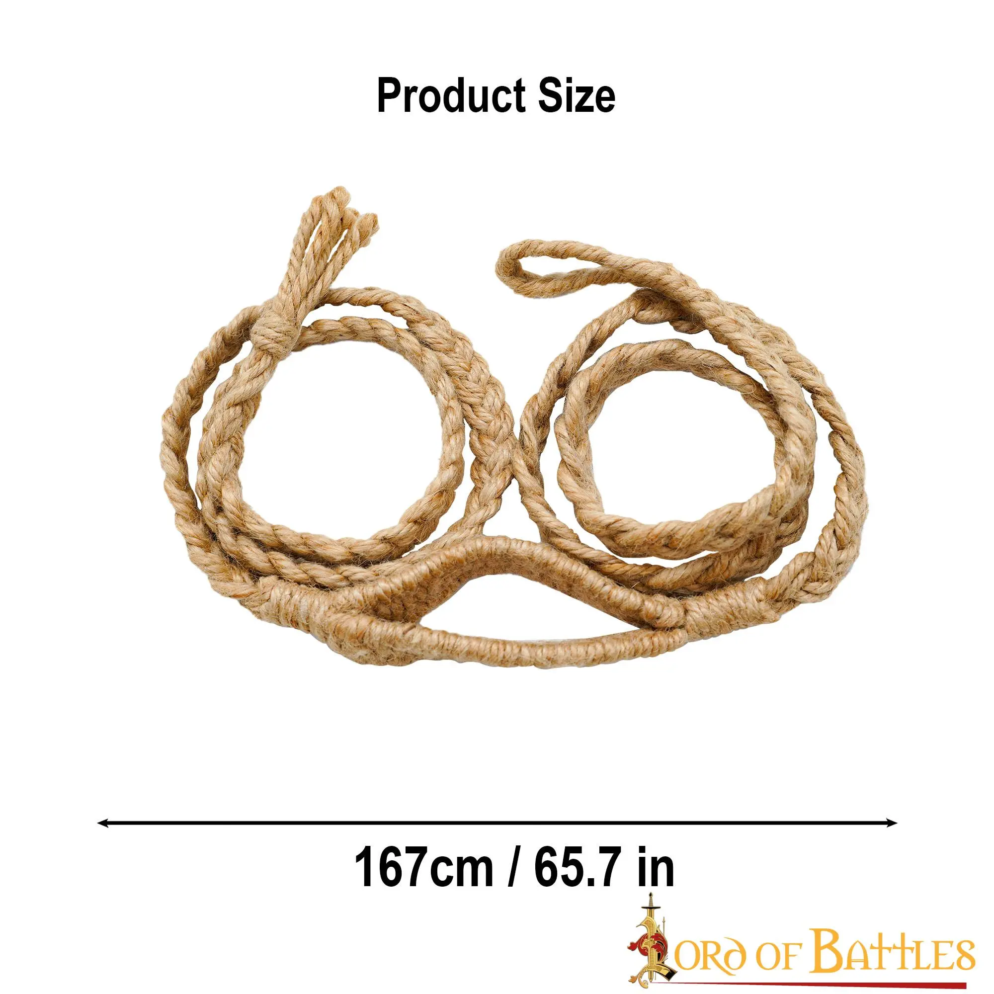 Historic Balearic Roman Greek Sling Handcrafted Braided Jute Cords - Image 3