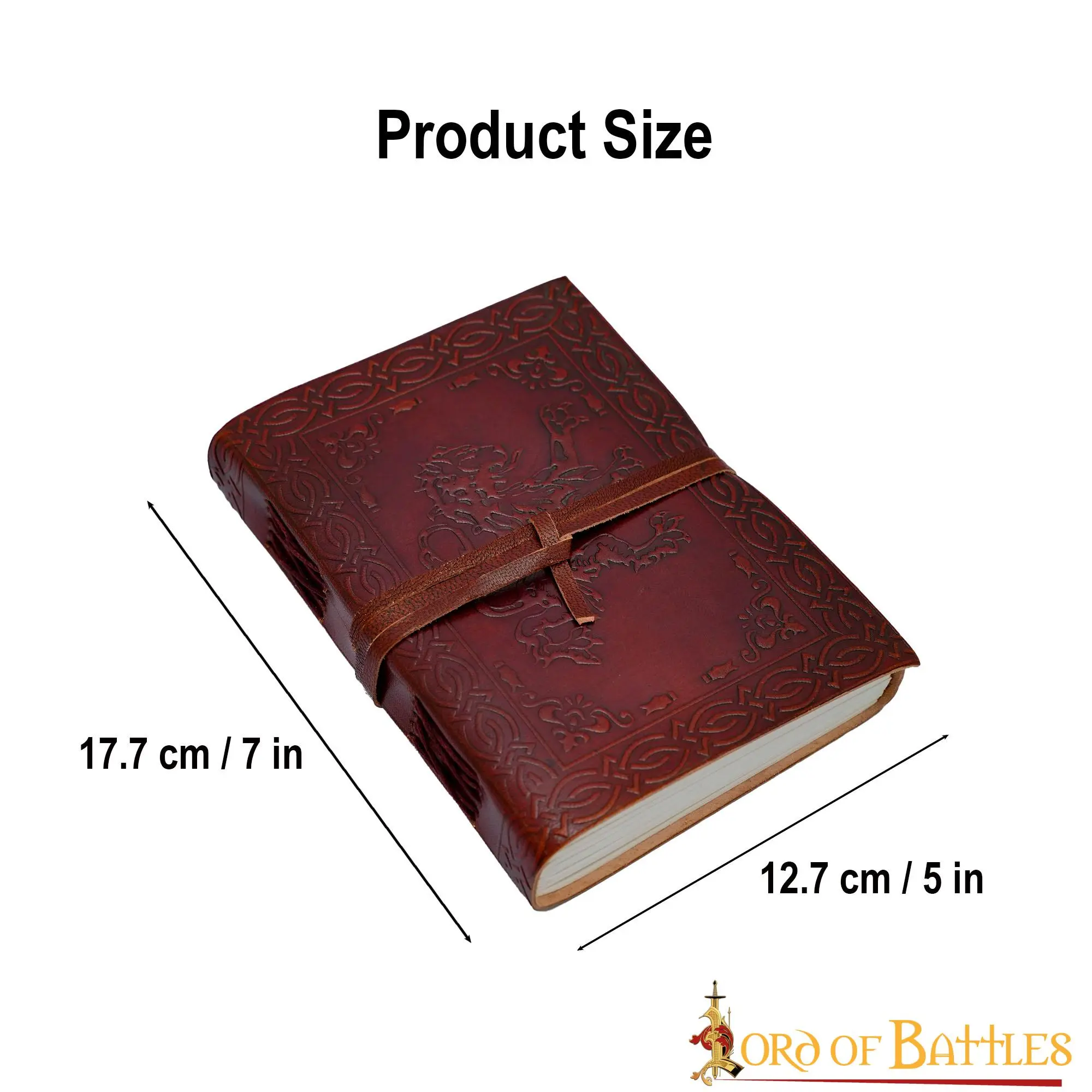 Lion Rampant Heraldic Journal Handcrafted Genuine Leather Diary Notes - Image 3