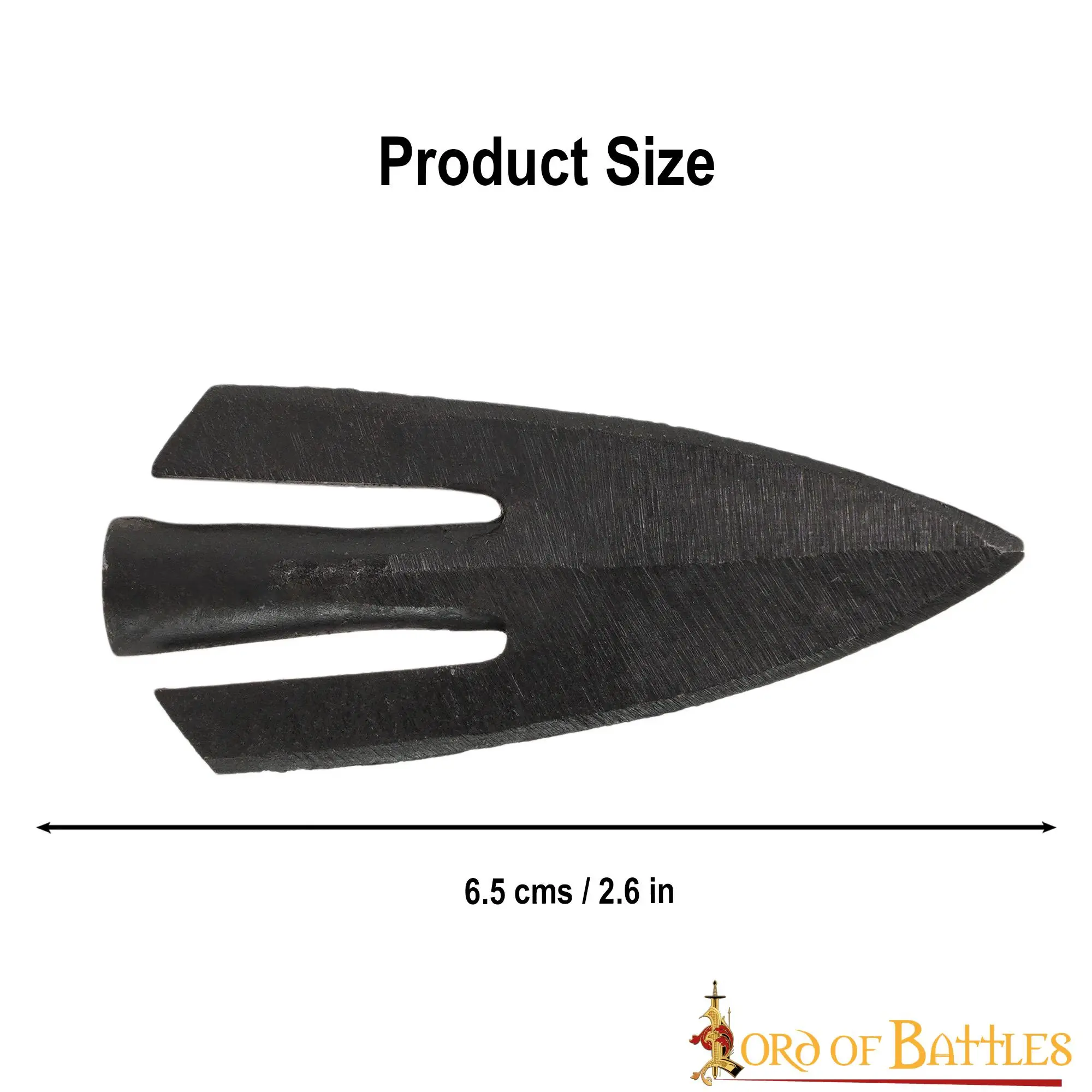 Late Medieval Swallow Tail Arrowhead Hand Forged From Iron - Image 3