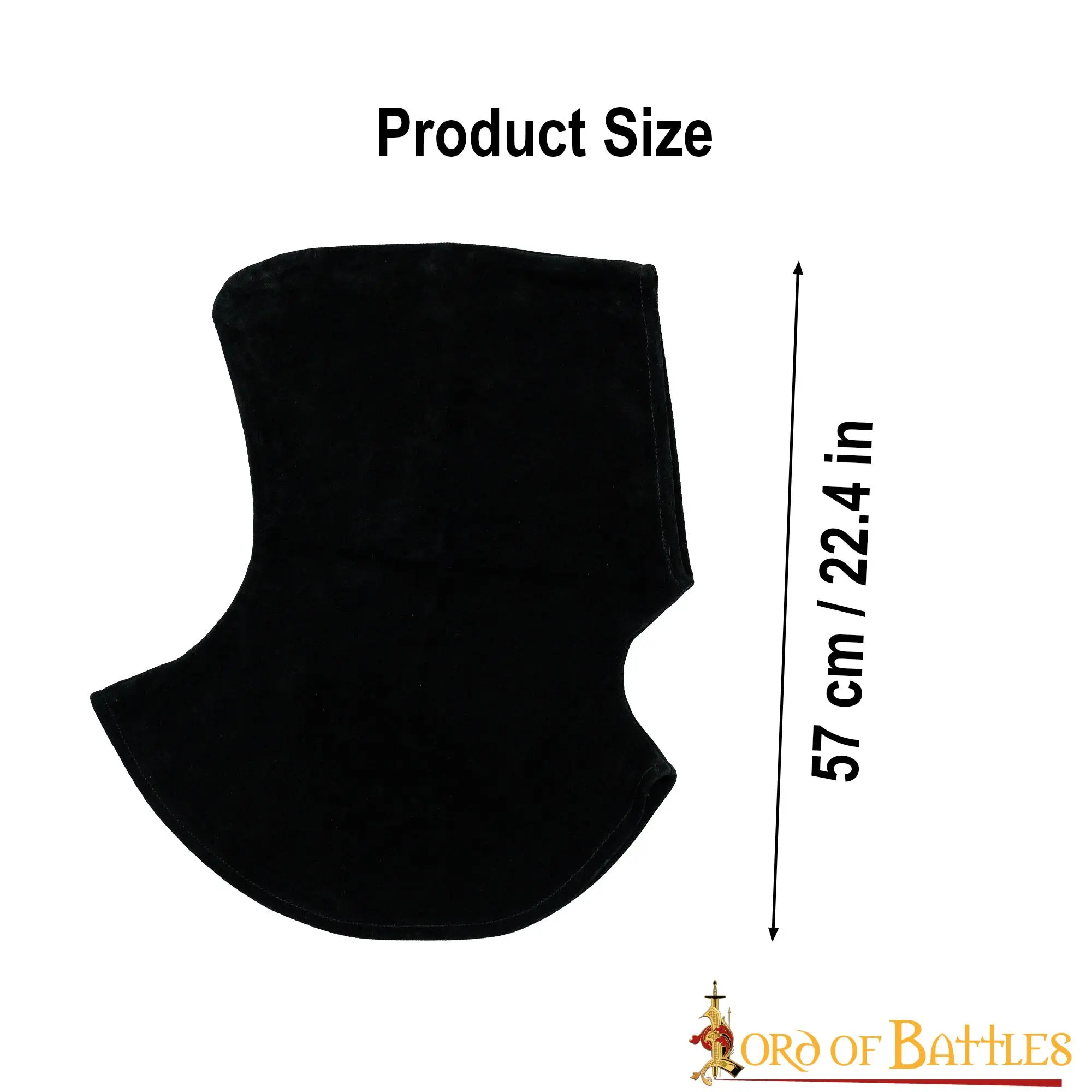 Executioner Suede Leather Hood With Collar - Image 3