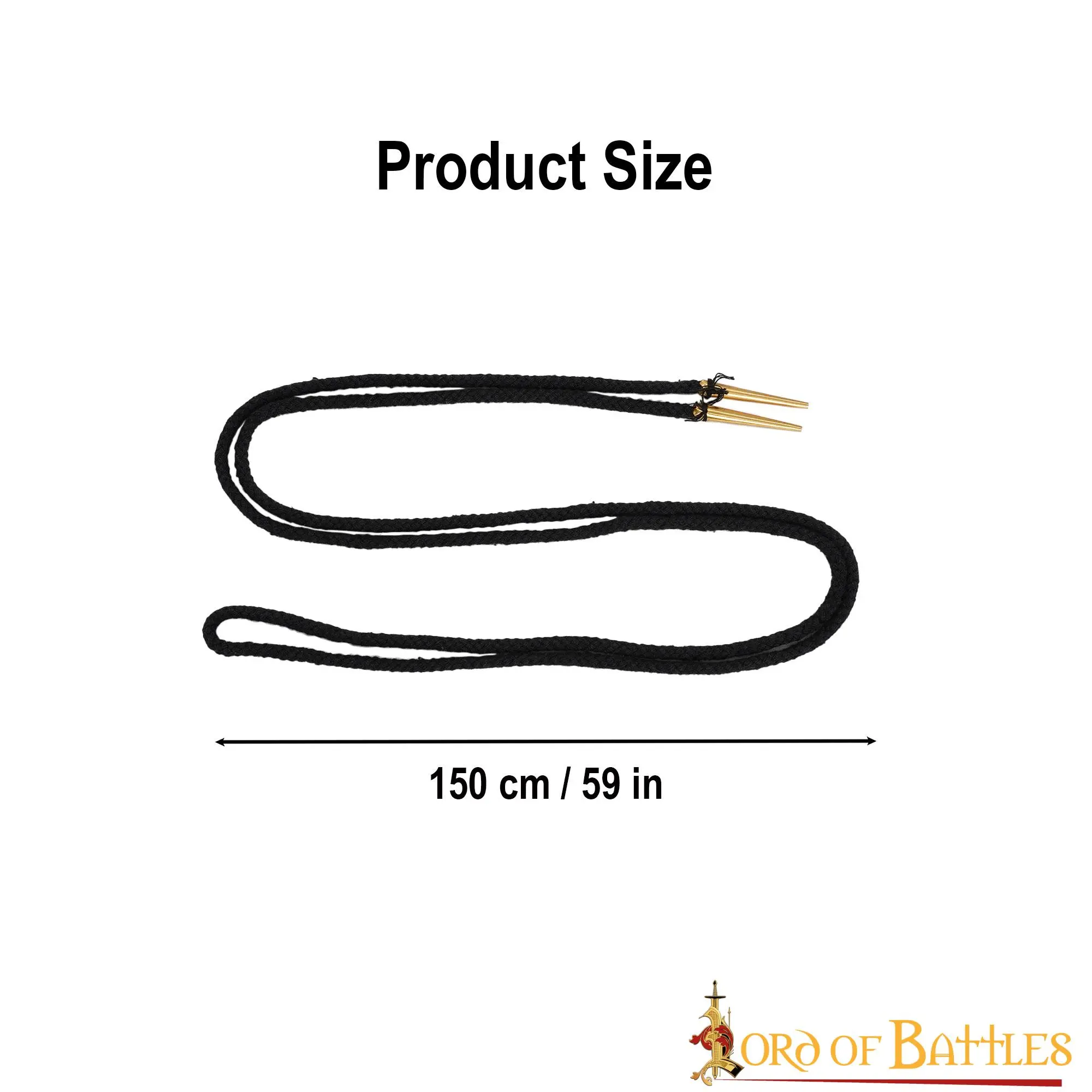 Medieval Pure Brass Aiglets Fabric Black Strings Ideal Clothing Accessory - Image 4