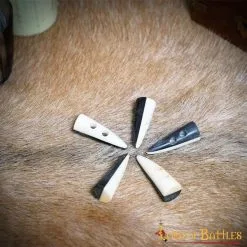Dual Toned Toggles Handcrafted From Genuine Ox Horn Set Of 5