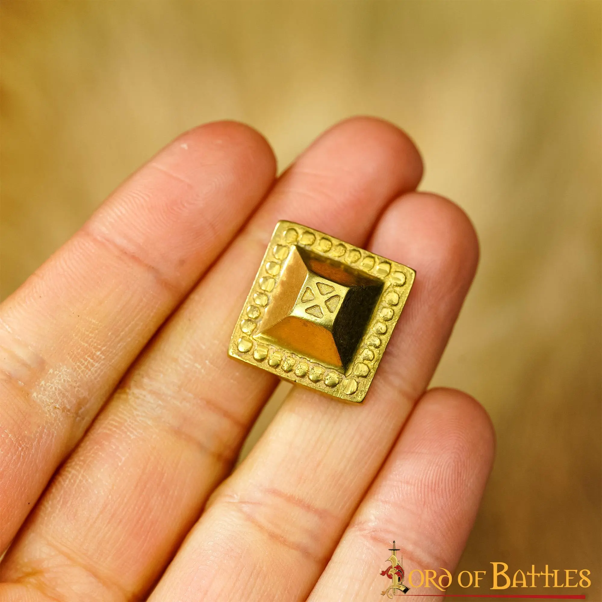 Elite Pure Solid Brass Leather Mounts Functional Set Of 5 - Image 5