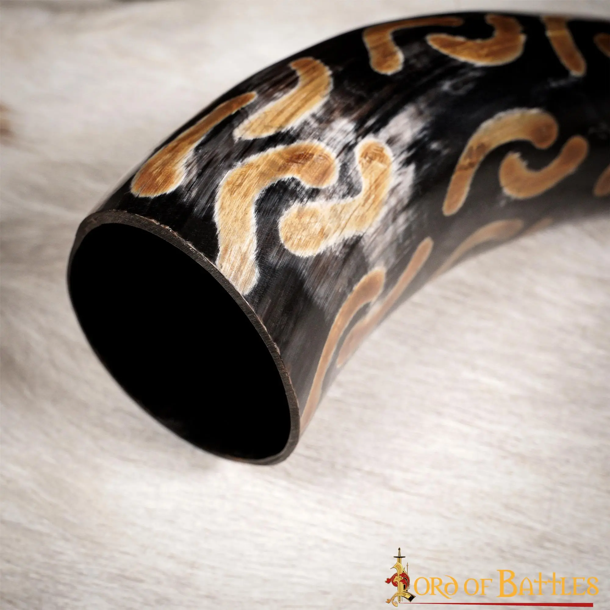 The Charred Crescents Drinking Horn Handcrafted From Genuine Ox Horn - Image 6