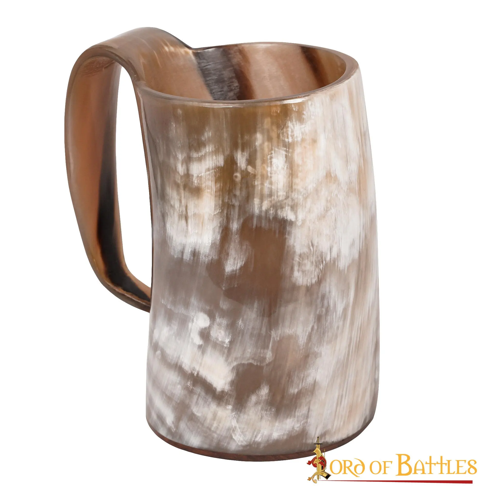 Medieval Viking Horn Tankard Beer Mug Handcrafted Genuine Ox Horn - Image 2