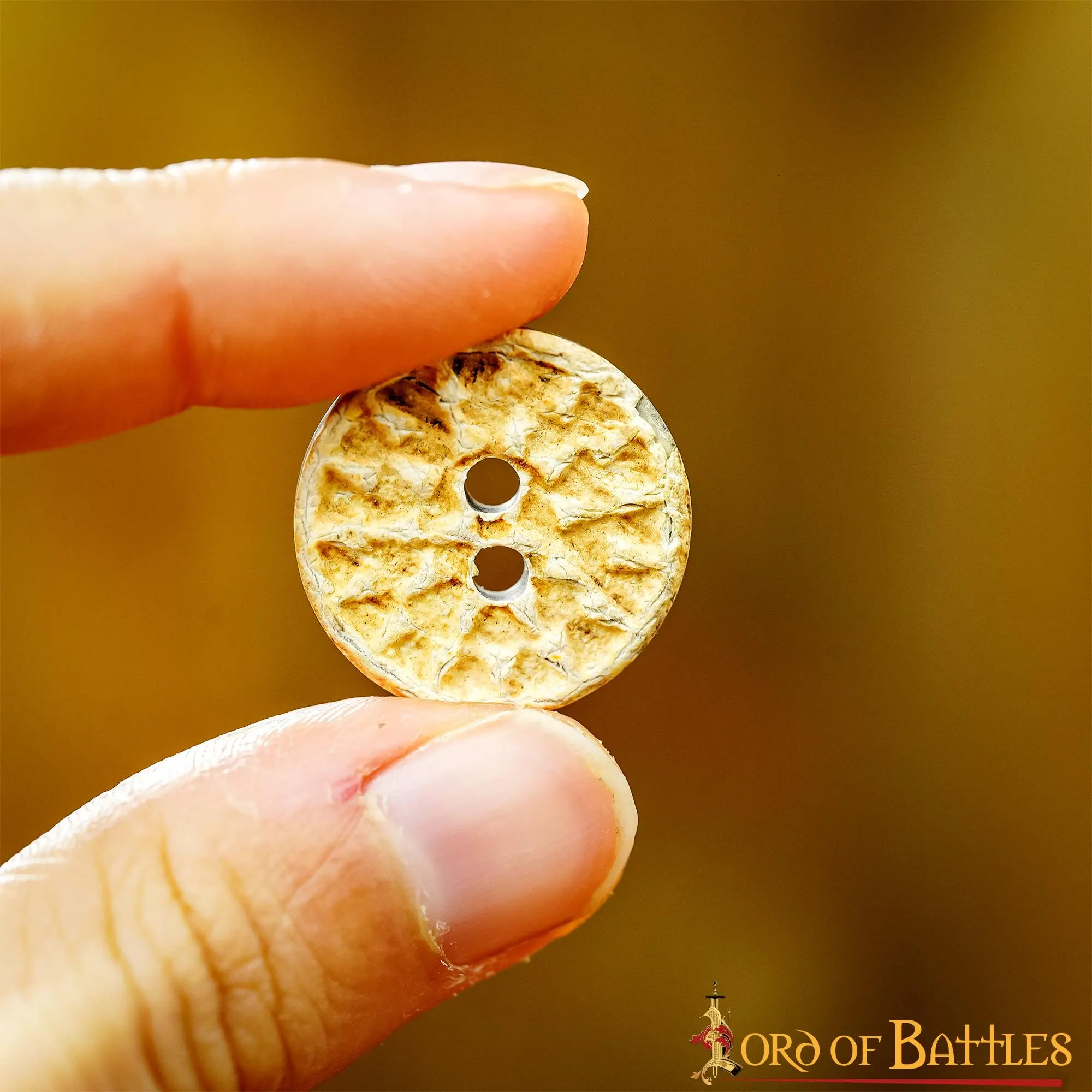 Medieval Horn Buttons Set Of 5 Handcrafted Genuine Buffalo Horn - Image 6