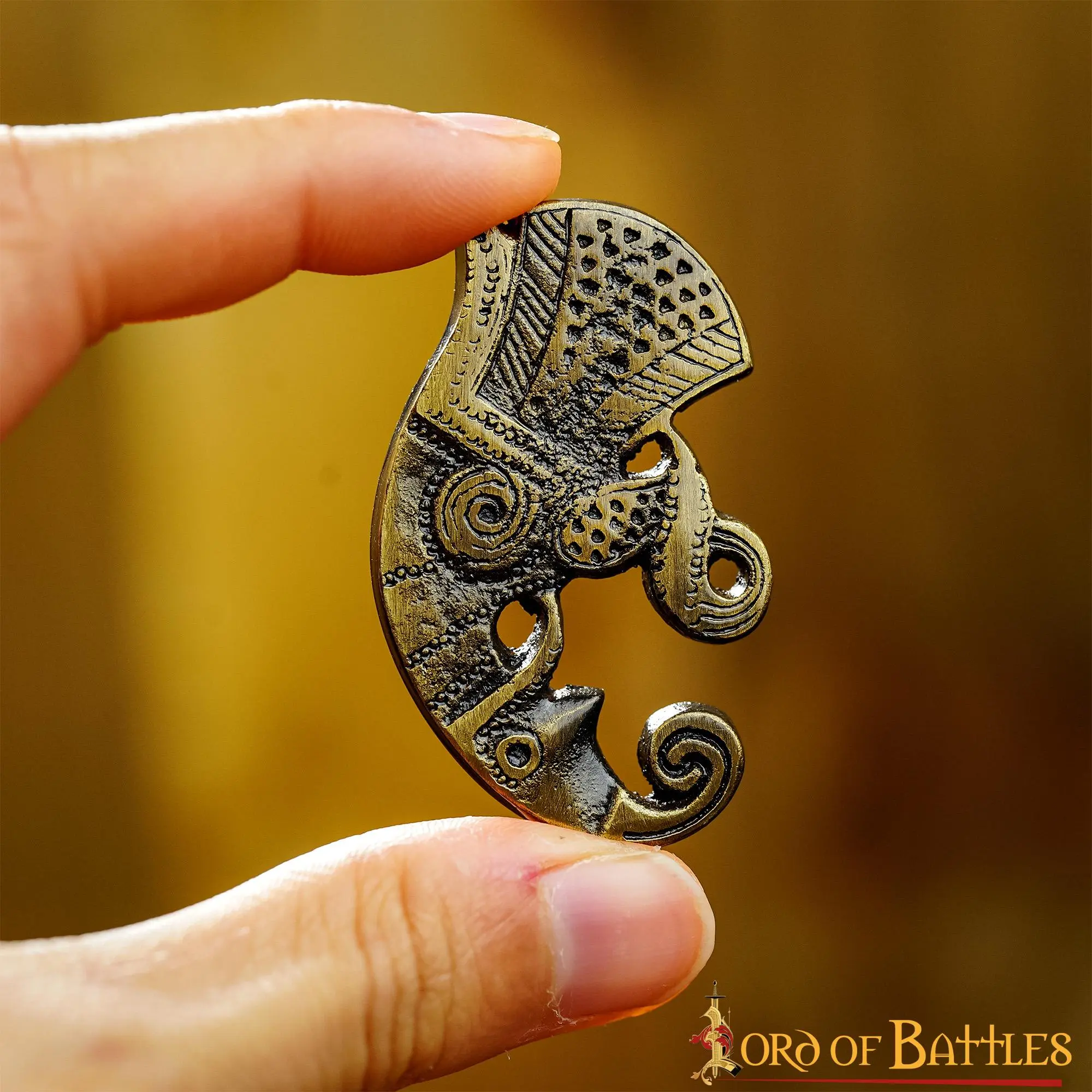 Antique Brass Ravens Paired Mounts Leather And Clothing Accessory - Image 5