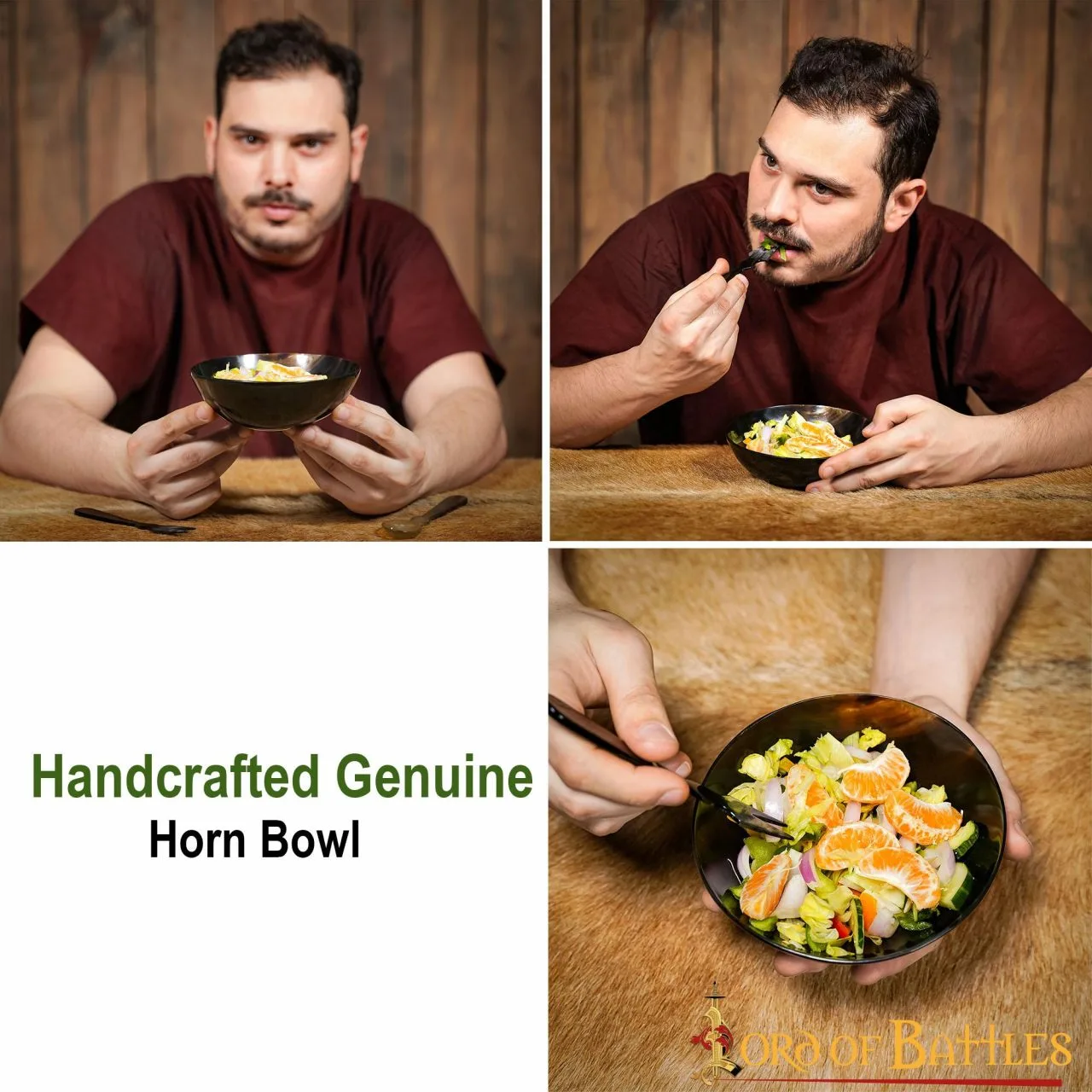 Viking Feast Genuine Horn Bowl Handcrafted Genuine Horn Accessory - Image 5