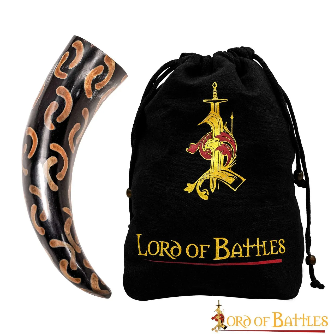 The Charred Crescents Drinking Horn Handcrafted From Genuine Ox Horn