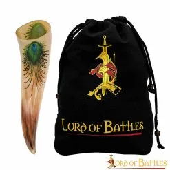 Brilliant Drinking Horn With Ornate Designs Handcrafted Genuine Ox Horn