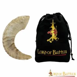 Viking Drinking Horn With Natural Texture Handcrafted Genuine Sheep Horn