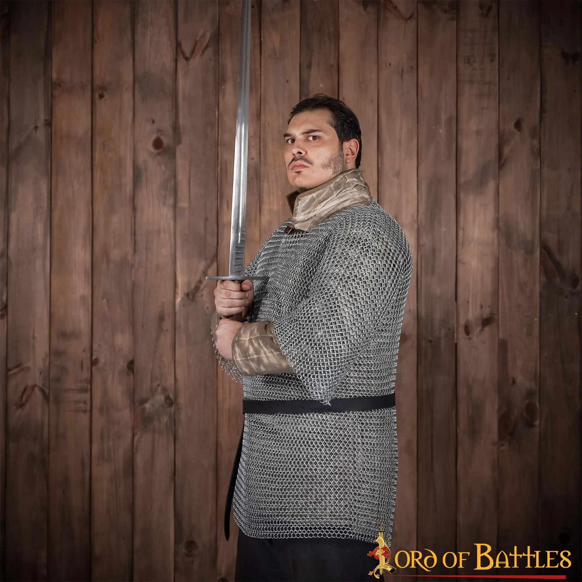 Round Ring Chainmail Medieval Half Sleeves Shirt Haubergeon, Butted, ID 10 Mm, Mild Steel - Image 6