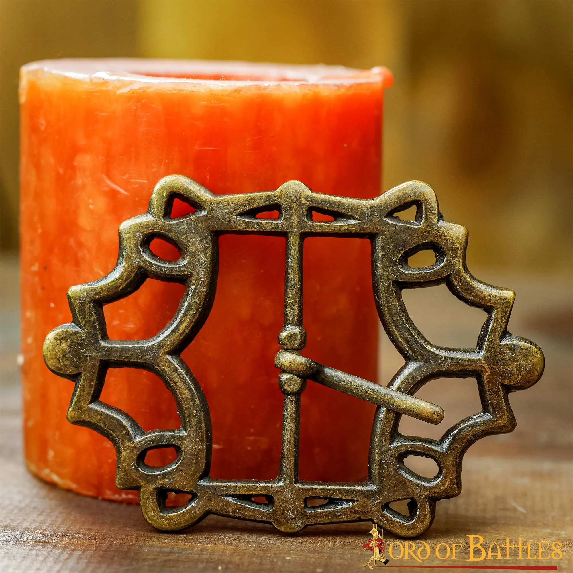 Antique Brass Large Pirate Belt Buckle - Image 6