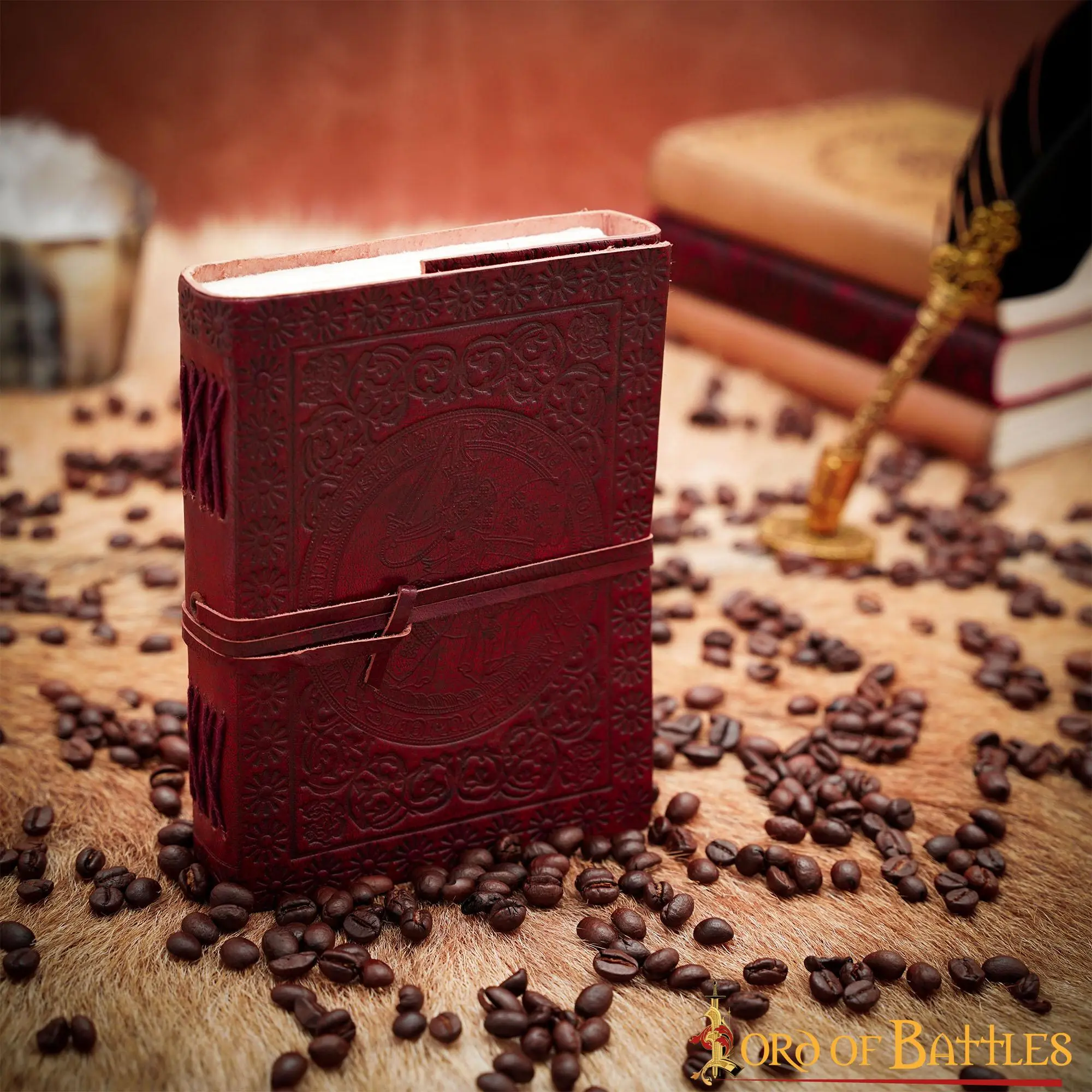 Fantasy Embossed Journal Handcrafted Genuine Leather Diary Notes - Image 6