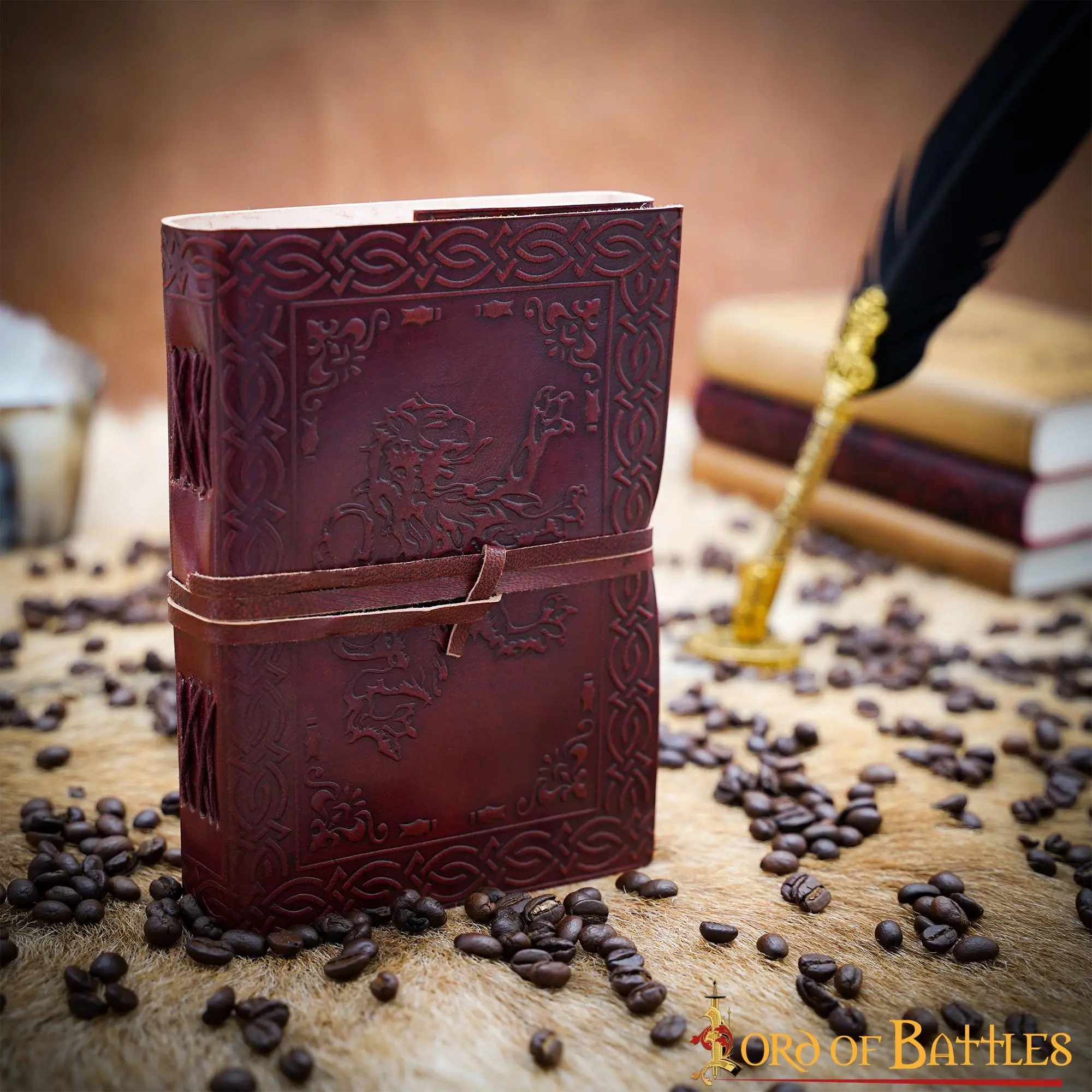 Lion Rampant Heraldic Journal Handcrafted Genuine Leather Diary Notes - Image 6