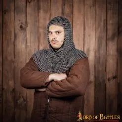 Round Ring Chainmail Classic Coif, Butted, ID 9 Mm, Spring Steel